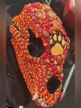 Southwestern Style Decorated Bear  Skull